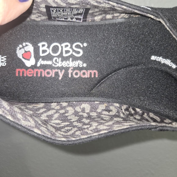 Sketchers Peace & Love Black Bobs Memory Foam Size 9 - Picture 10 of 13